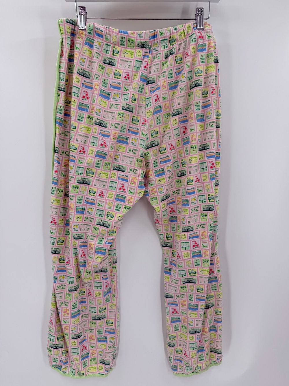 Masters Ladies Magnolia Lane Postage Stamps Pajama Lounge Pants Medium - Picture 5 of 5